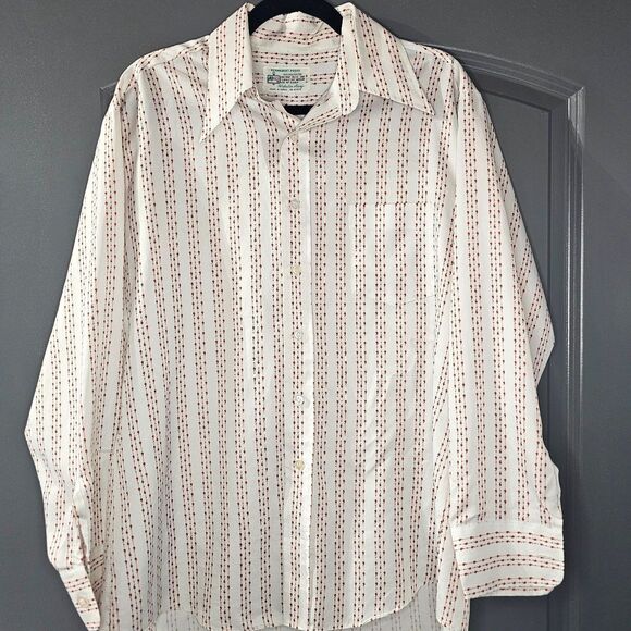 Vintage Kmart Permeant Press Button Down Shirt Men's Size XL - Picture 1 of 8